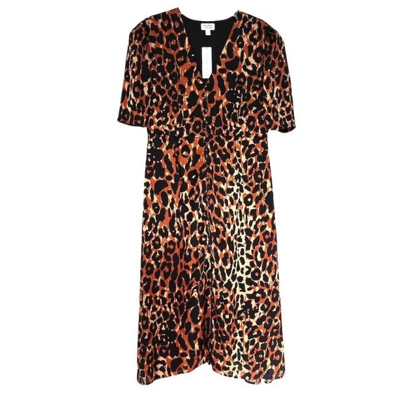 NWT - Haneyofficial The Drop Leopard Print Maxi Dress - Picture 1 of 9
